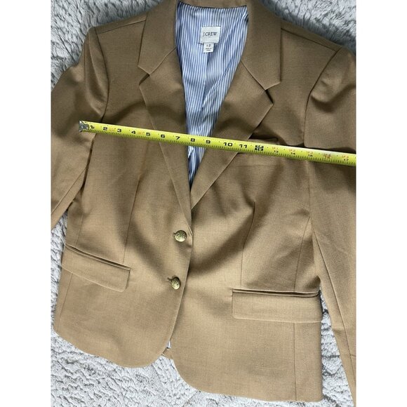 J CREW navy NWOT Schoolboy Blazer Satin Lined Gold Buttons Size 12 never worn - Picture 8 of 9